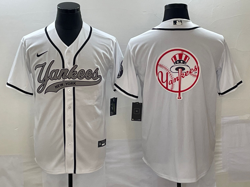 Men's New York Yankees White Team Jersey Joint Edition
